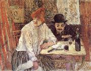 Henri  Toulouse-Lautrec A la Mie oil painting